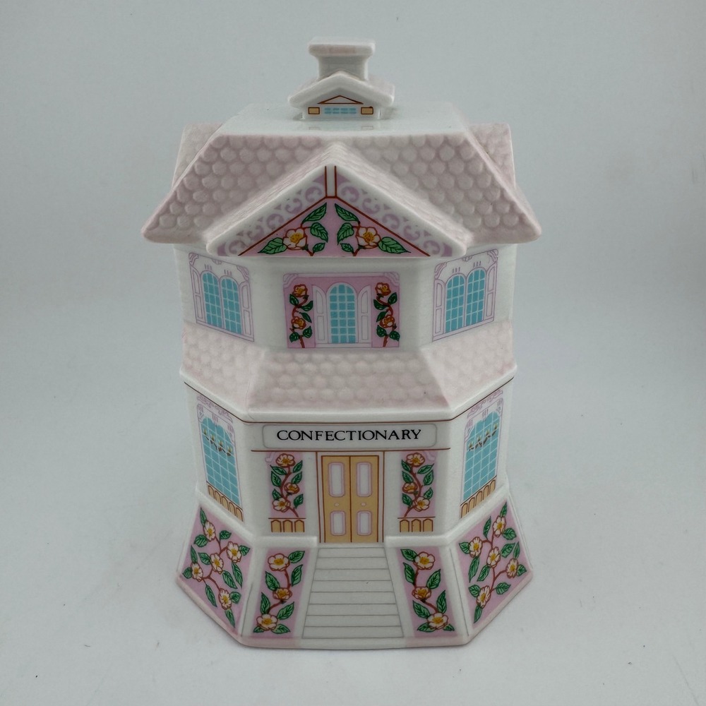 Lenox Village Confectionary Canister Excellent Victorian Porcelain 1991
